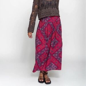 Natural Life Addie floral midi skirt